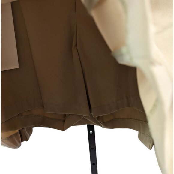 TOMMY HILFIGER GOLF Flat Front Pleated Anna Skirt Skort Khaki Size 10 - Picture 5 of 15